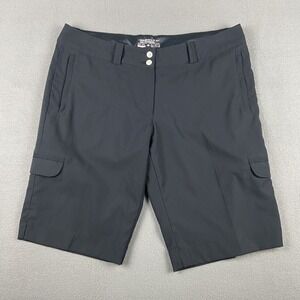 Nike Golf‎ Tour Performance Shorts Womens 14 Black Dri-Fit Cargo Pocket